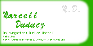 marcell duducz business card